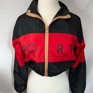 Sporty Cropped Wind Breaker